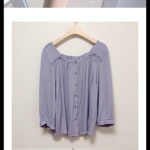 Square ruffle blouse (somedays Korean brand)